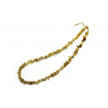 Opal Necklace - Translucent Yellow Peruvian Opal Chip Beads